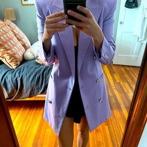 The Attico NWT Lilac Blazer Mini Dress Size 38